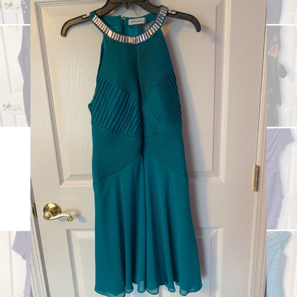 Teal Calvin Klein Dress